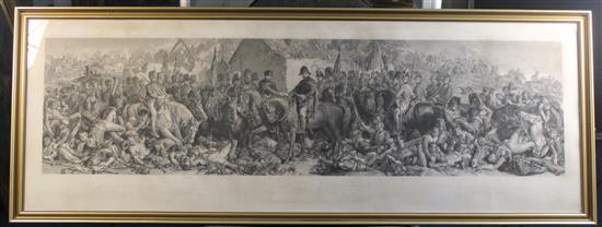 Stocks After Maclise Wellington and Blucher, Art Union 1875, 16.5 x 48in.